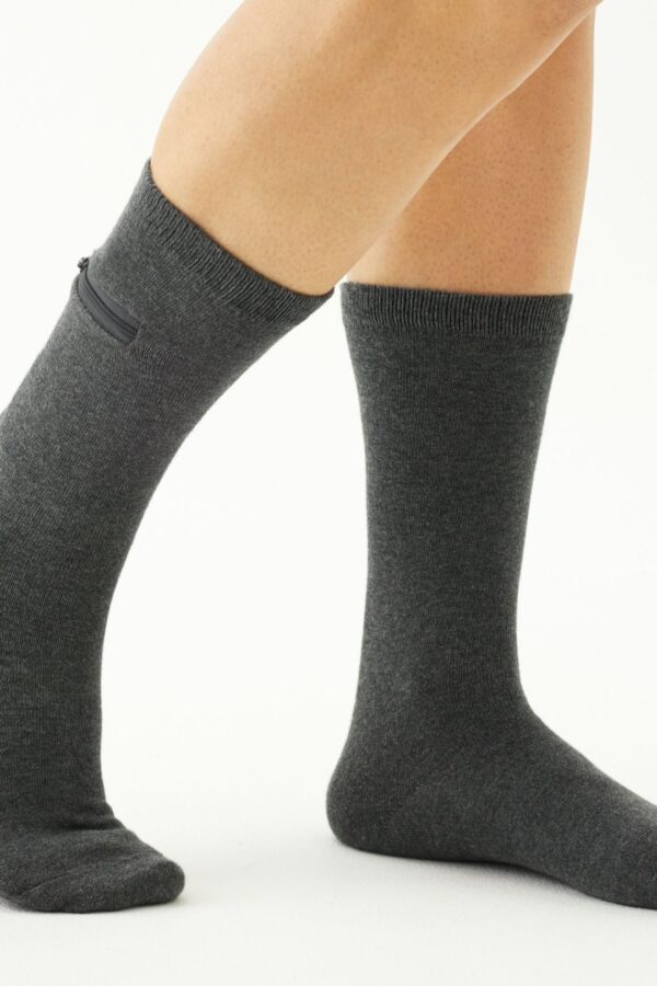Calcetines de bambú unisex con bolsa oculta - Image 27