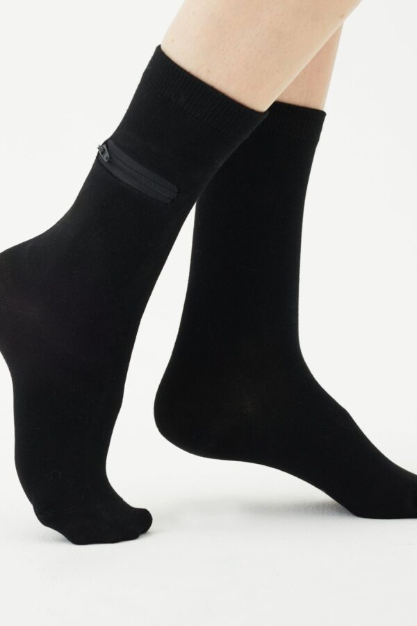Calcetines de bambú unisex con bolsa oculta - Image 9