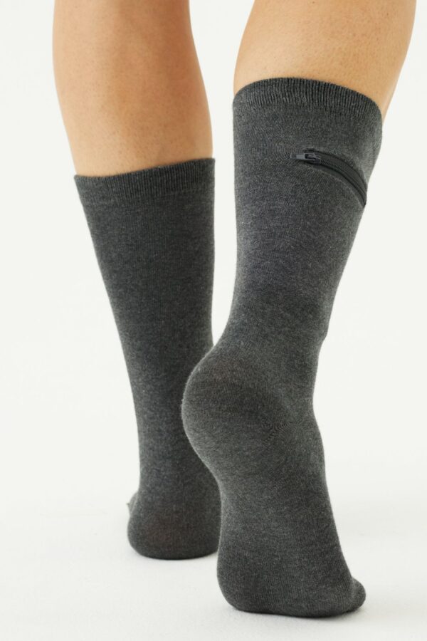 Calcetines de bambú unisex con bolsa oculta - Image 26