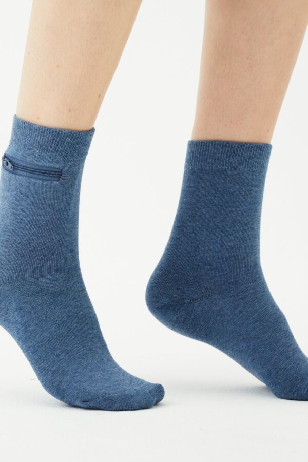 Calcetines cortos de bambú unisex con bolsa oculta - Image 18