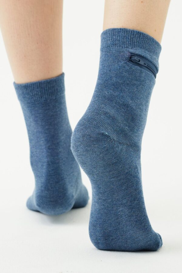 Calcetines cortos de bambú unisex con bolsa oculta - Image 17