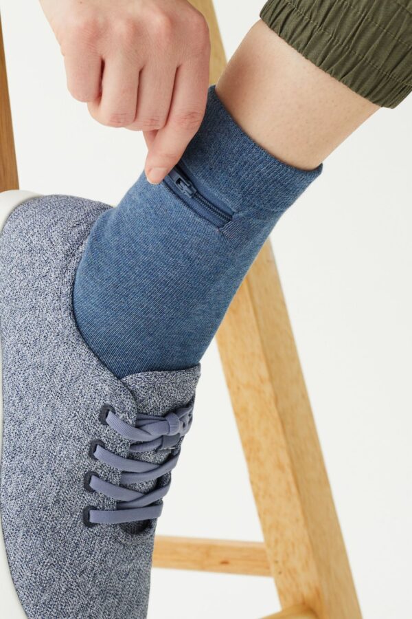 Calcetines cortos de bambú unisex con bolsa oculta - Image 16