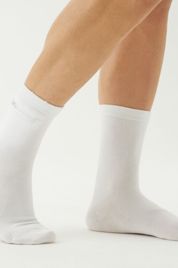 Calcetines cortos de bambú unisex con bolsa oculta - Image 8