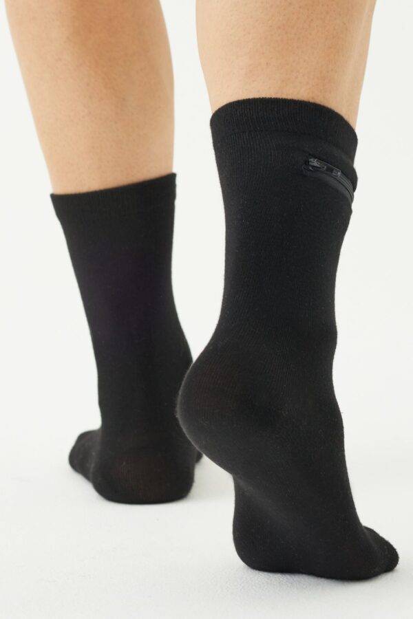 Calcetines cortos de bambú unisex con bolsa oculta - Image 26