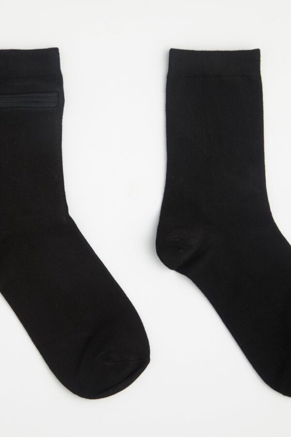 Calcetines cortos de bambú unisex con bolsa oculta - Image 25