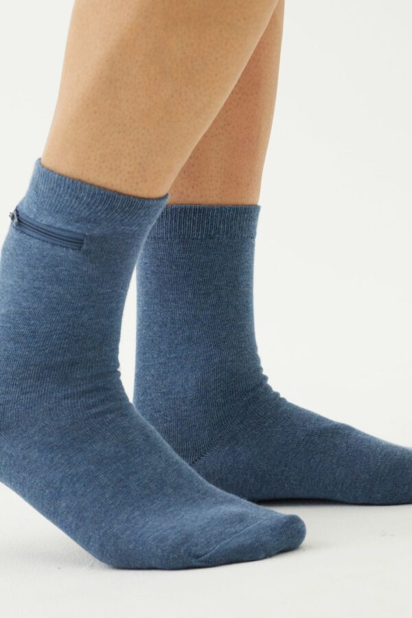 Calcetines cortos de bambú unisex con bolsa oculta - Image 22