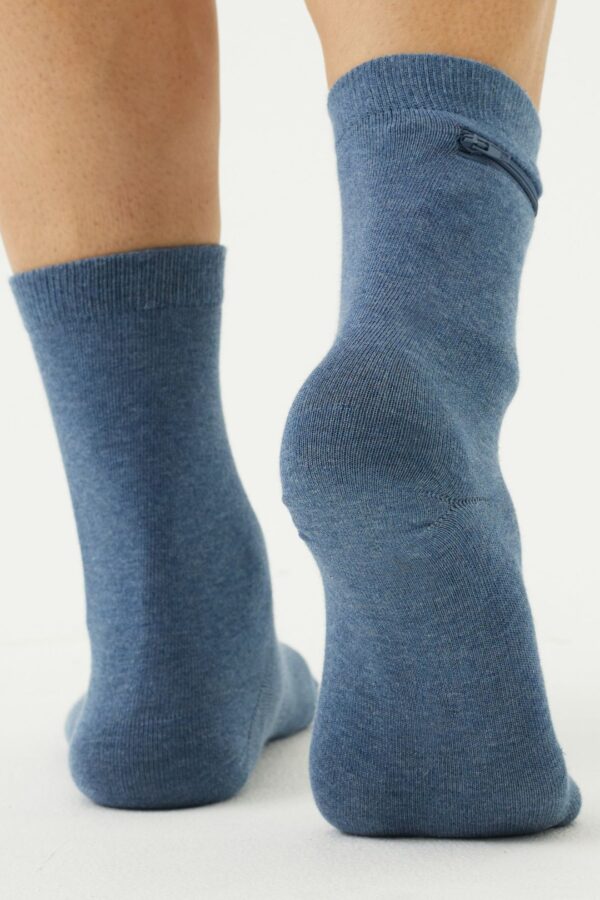 Calcetines cortos de bambú unisex con bolsa oculta - Image 21