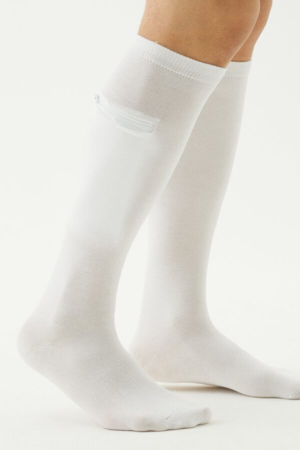 Calcetines largos de bambú unisex con bolsa oculta - Image 14