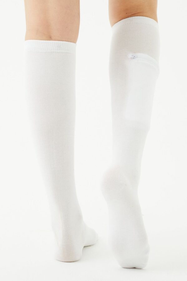 Calcetines largos de bambú unisex con bolsa oculta - Image 9