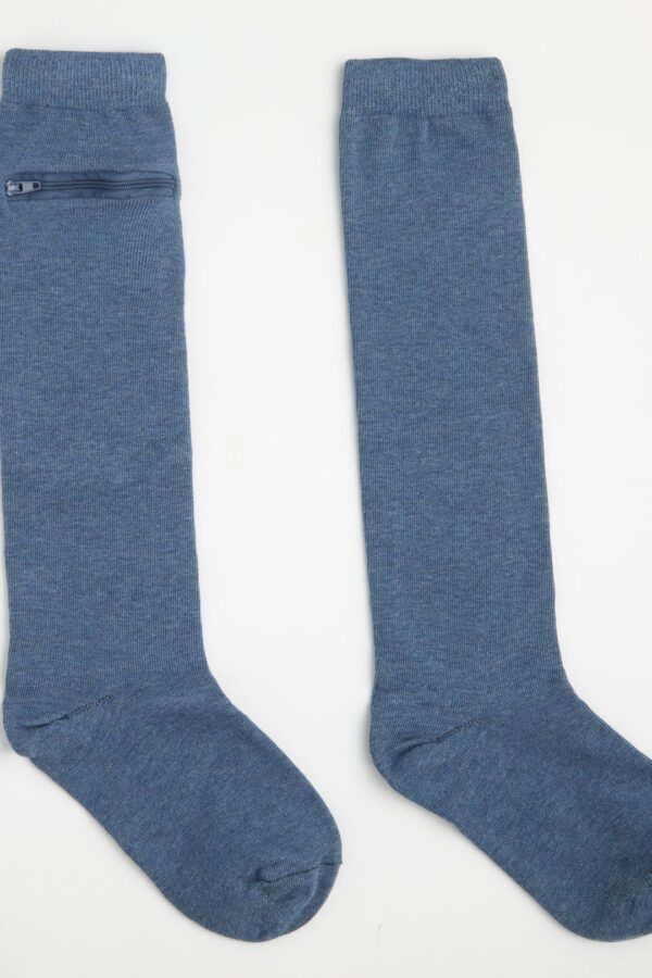 Calcetines largos de bambú unisex con bolsa oculta - Image 25