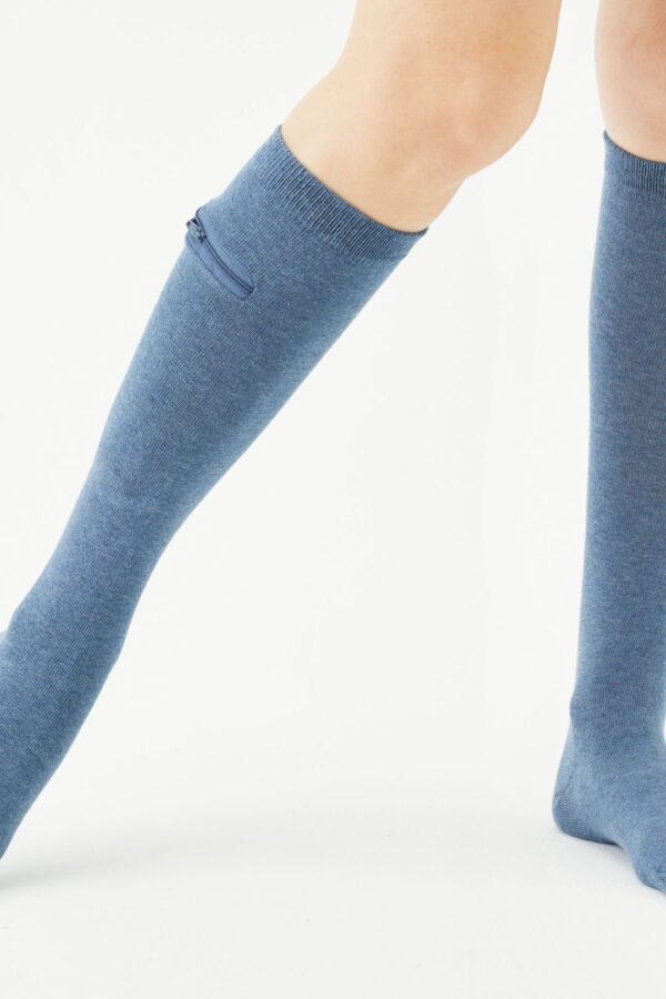 Calcetines largos de bambú unisex con bolsa oculta - Image 24