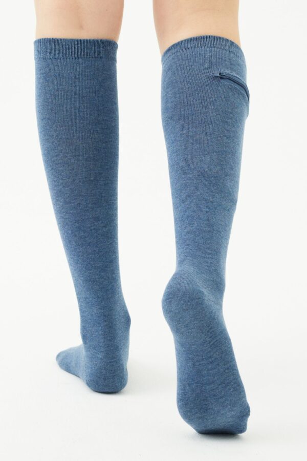 Calcetines largos de bambú unisex con bolsa oculta - Image 23