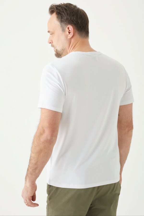 Playera Manga Corta Henley para Hombre - Image 3