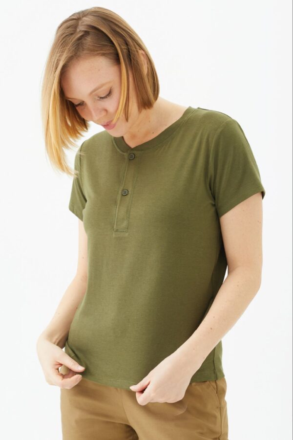 Playera Manga Larga Cuello Redondo para Mujer - Image 7