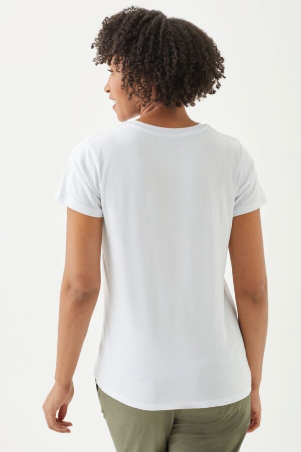 Playera Manga Corta Cuello en V para Mujer - Image 18