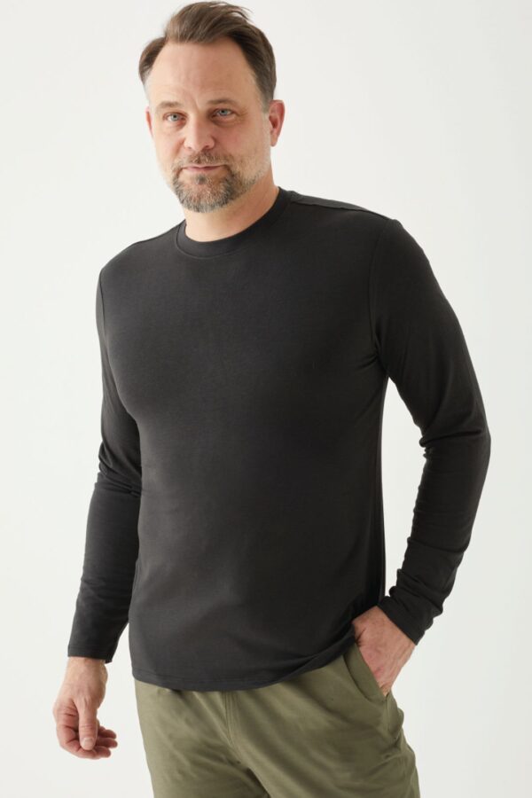 Playera Manga Larga Cuello Redondo para Hombre