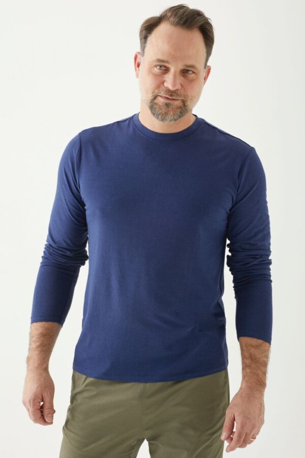 Playera Manga Larga Cuello Redondo para Hombre - Image 13