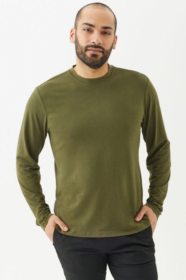 Playera Manga Larga Cuello Redondo para Hombre - Image 9