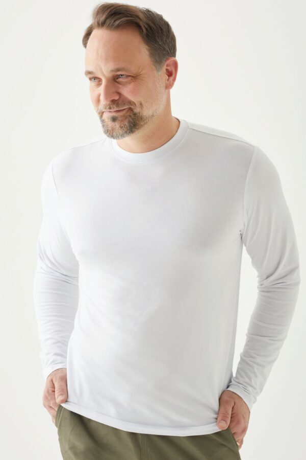 Playera Manga Larga Cuello Redondo para Hombre - Image 5