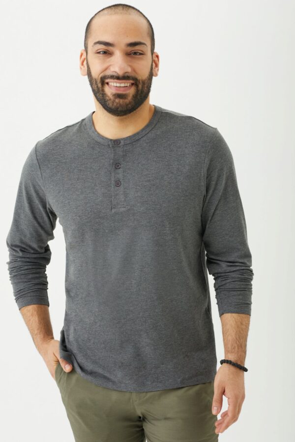 Playera Manga Larga Henley para Hombre - Image 20