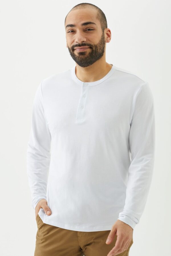 Playera Manga Larga Henley para Hombre - Image 10